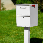 Mailcase White Locking Mailbox